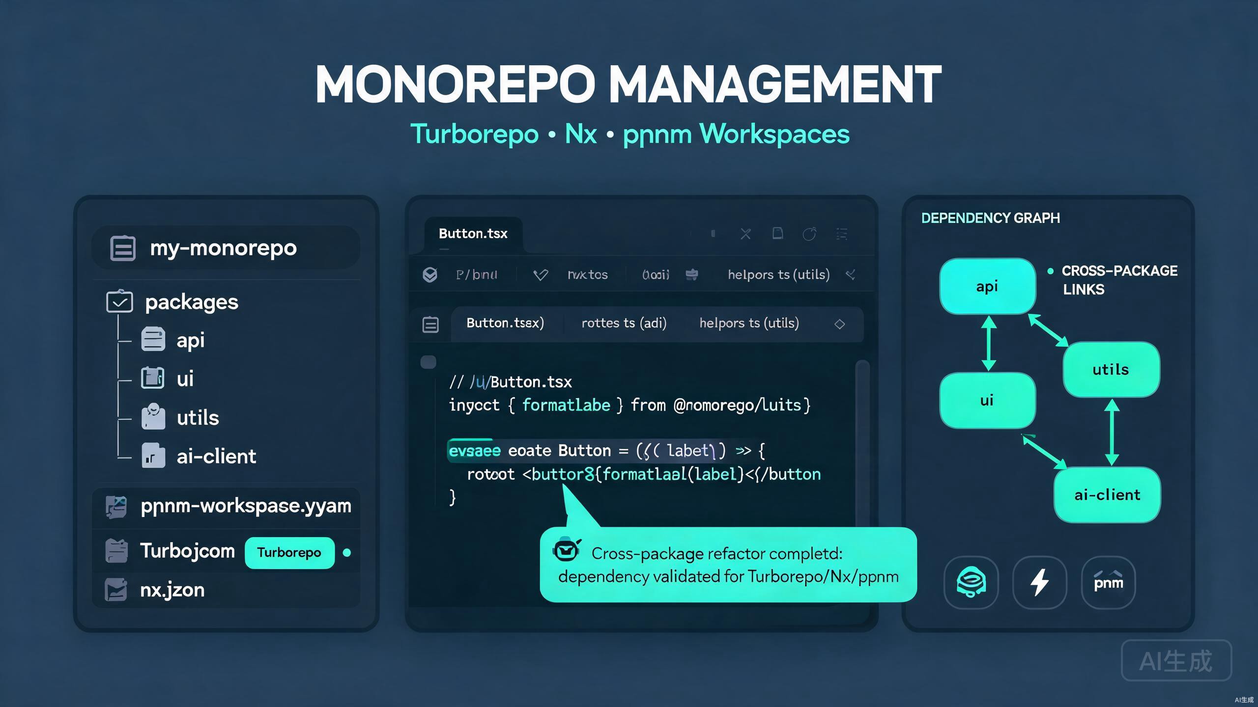 إدارة Monorepo في Cursor